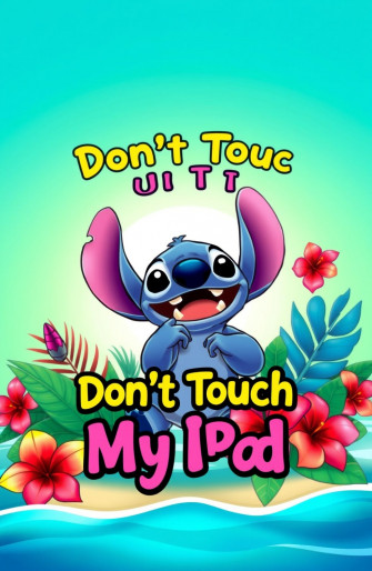 Don T Touch My iPad Stitch Wallpaper