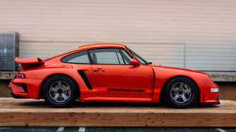 Porsche Restomod Orange Cars 90s Side Car Wallpaper