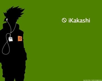Kakashi Hatake Simple Background Green Wallpaper