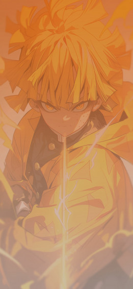 Zenitsu Agatsuma Electrifying Wallpaper Anime