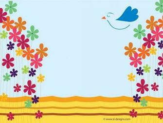 Flowers And Bird Background Desktop Wallpaper