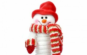 Snowman With Red Hat Desktop Pc And Mac Wallpaper