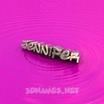 Jennifer Name In Graffiti Pre Of Pink