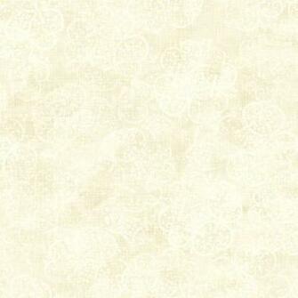 Cream And White Leafy Scroll Coordinate Wallpaper Wall Sticker