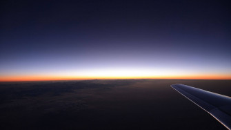 Sunset Sky From Plane Wallpaper