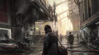Futuristic City Epidemic People Sci Fi