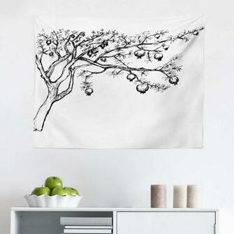 Amazon Lunarable Tree Tapestry Blossoming Pomegranate
