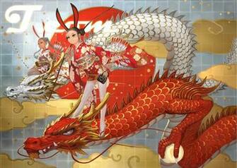 Red Japanese Dragon Wallpaper Dragons Kimono
