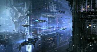 Underwater Cyberpunk City By Nkabuto