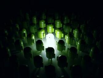 Green Dark Army Robots Android Techno Glowing Technologic