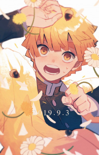 Fanart Zenitsu Cute Wallpaper