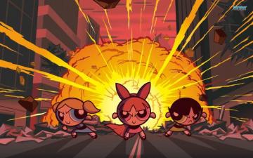 Blossom Bubbles And Buttercup The Powerpuff Girls Wallpaper