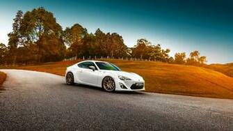 Wallpaper Toyota Gt86 White Side