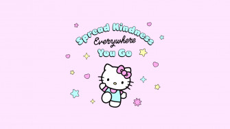 Spread Kindness Hello Kitty 4k Wallpaper