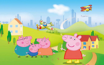 Peppa Pig House Background Wallpaper