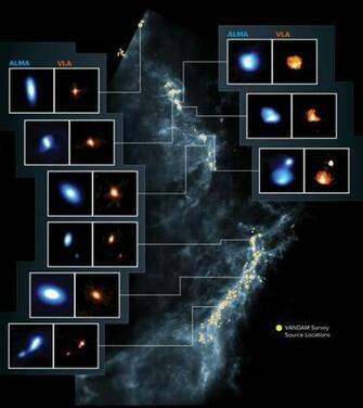 Radio Telescopes Team Up To Unveil Hundreds Of Protostars In Orion