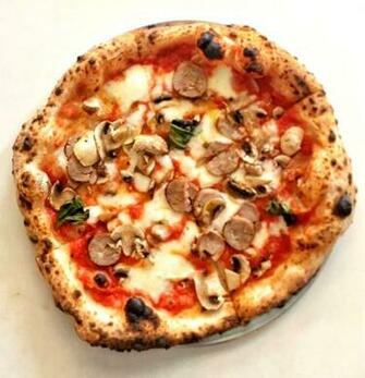 Pizza With Salad And Mushroom HD Wallpaper 1080p Top