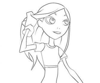 Printable Teen Titans Terra Coloring