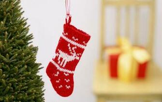 Christmas Stocking Wallpaper Stock Photos