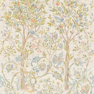 William Morris Co Melsetter Panel Wallpaper Ivory Sage