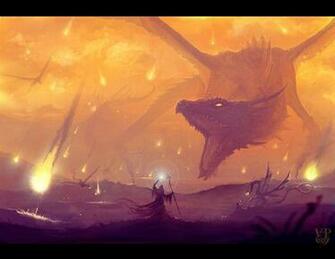 Dragons Fire Inferno Wizards Wallpaper