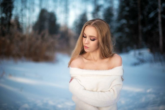 Women Mood Winter Model Woman Girl Depth Of Field Blonde Wallpaper