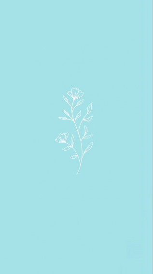 Aesthetic Pastel Blue Flower Wallpaper Made By Shannon Shaw
