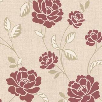Continue Shopping At B Q Superfresco Colours Fleur Red Wallpaper The