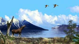 Blue Mountain Lake Wallpaper