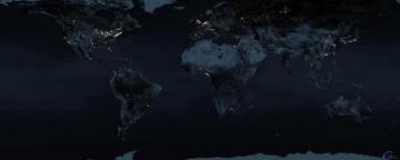 Wallpaper Night Earth Map X Dual