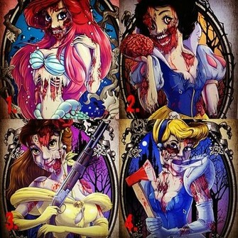 Zombie Disney Princess On