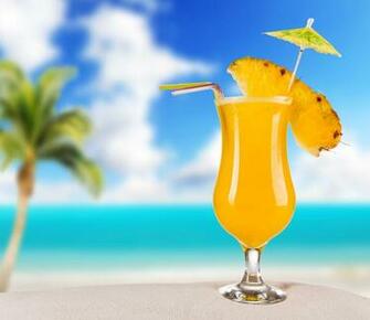 Summer Cocktail With Fruit Wallpaper And Image
