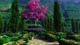 Garden Computer Wallpaper Desktop Background Id