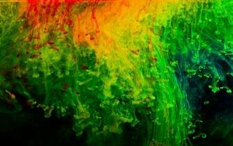 Abstraction Red Green Black Texture Wallpaper