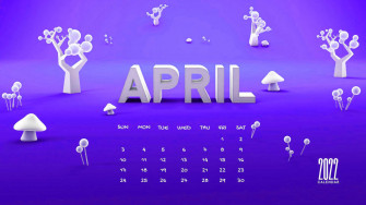April Calendar Wallpaper
