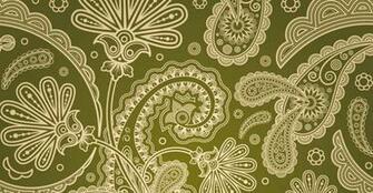 Yellow Paisley Wallpaper Wall Decor