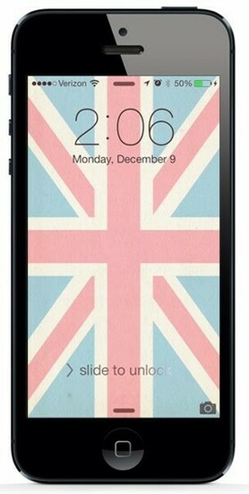Sweet Nothings Union Jack iPhone Wallpaper S