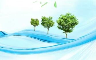 Trees Over Water Wallpaper
