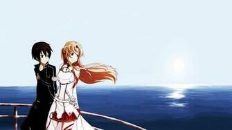 Anime Girl And Boy Enjoy HD Desktop Wallpaper Widescreen High