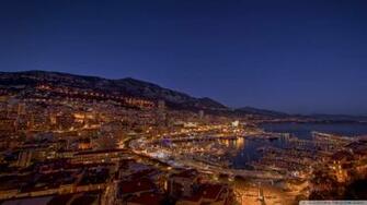 Monte Carlo Marina At Night