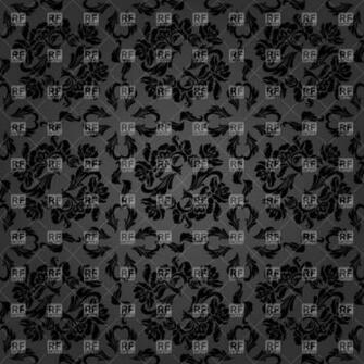 Seamless Black Delicate Victorian Wallpaper Background Textures