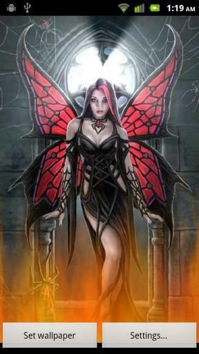 Bigger Sexy Gothic Fairy Live Wall For Android Screenshot