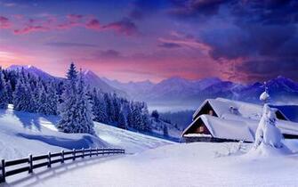 Winter In The Mountains Desktop