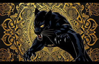 Black Panther Gold Wallpaper