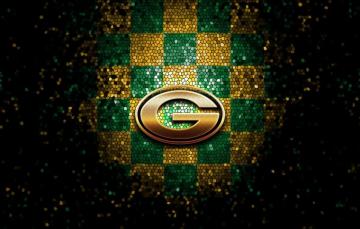 Wallpaper Sport Logo Nfl Glitter Checkered Green