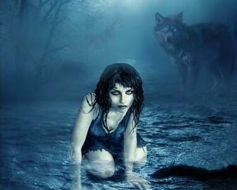 Wolf Girl Wallpaper Background