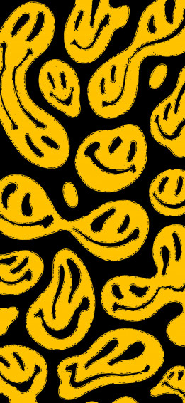 Trippy Smiley Face Wallpaper Dark Aesthetic iPhone