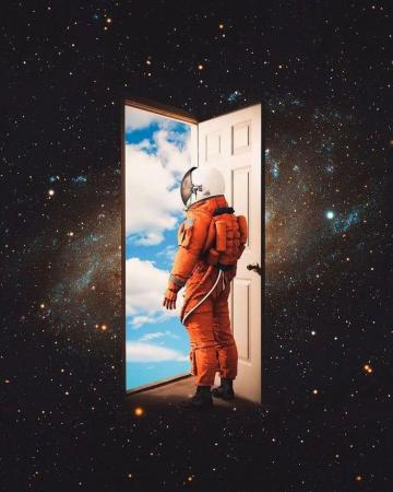 Astronaut In Space Art Gallery