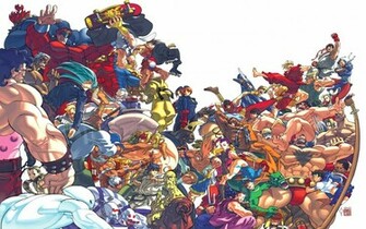 The Ultimate Street Fighter Orgy Hyper Combo Wallpaper