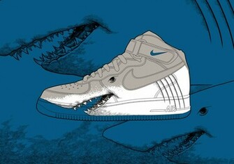 Nike Air Force Shark By Straightedge1977
